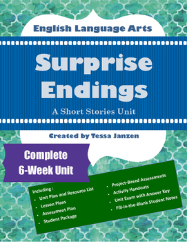 Preview of Surprise Endings Short Stories Unit