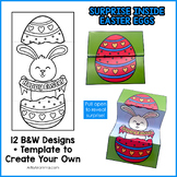 Surprise Inside Easter Egg Coloring Crafts
