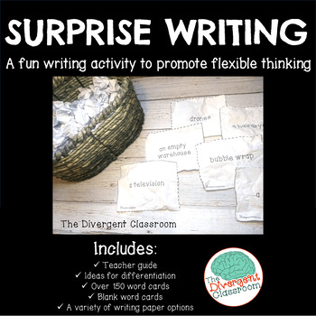 description of surprise for creative writing