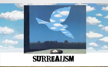 Preview of Surrealism Powerpoint and Art Project:  Surreal Landscape Collage