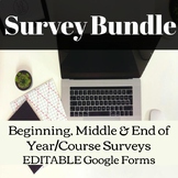 Survey Bundle: Back to School, Middle of the Year/Course, 