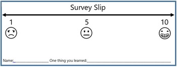 Preview of Survey Slips