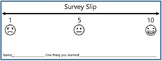 Survey Slips