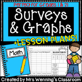 Survey and Graphing Lesson Plan with Activities! Grades 1-3!