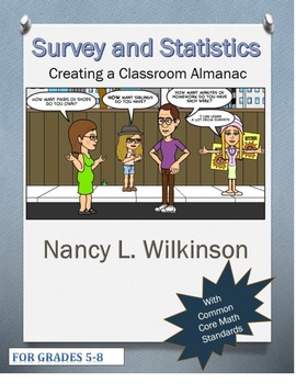 Preview of Survey and Statistics - Creating a Classroom Almanac