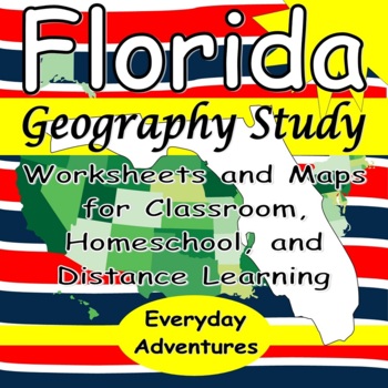 Preview of Florida Geography Study -- Student-Directed -- Grades 4 to 6