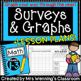 Surveys & Graphs! Plus Lesson Plans! Differentiated for Gr