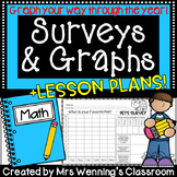 Surveys and Graphing Pack! Whole Year! Grades 1 & 2!