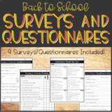 Surveys and Questionnaires BUNDLE
