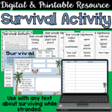Survival Activity for Any Text About Being Stranded - Digi