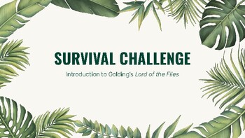 Preview of Survival Challenge: Engaging Introduction to Lord of the Flies