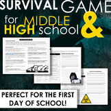 Survival Game for Grades 7-12! BACK-TO-SCHOOL FUN or use f