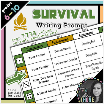 Preview of Survival Writing Prompt