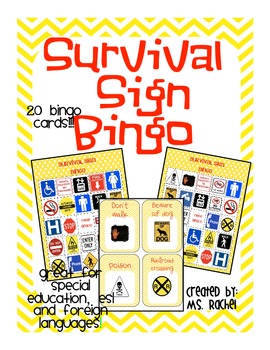 Preview of Survival Sign Bingo