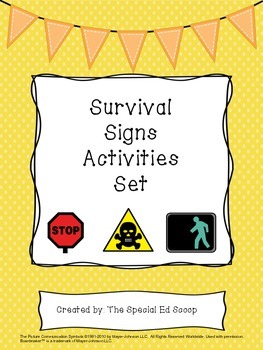 Preview of Survival Signs Activities Set