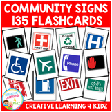 Community Signs Symbols Safety Cards Survival Flashcards