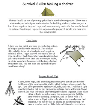Preview of Survival Skills Bundle: An Adventurers Handbook to Survival