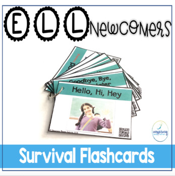 Preview of Survival Words and Phrases for ESL Newcomers - ESL Visuals, ESL Picture Cards