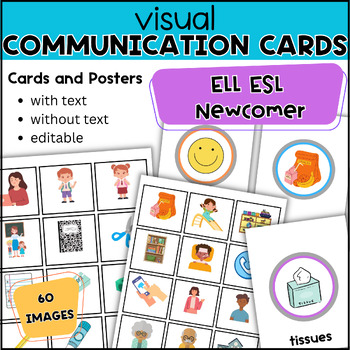 Preview of Survival Words for ESL Newcomers: Visual Communication Picture Cards & Posters