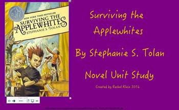 Preview of Surviving the Applewhite Complete Unit (Smartboard)