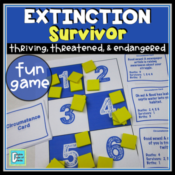 Preview of Extinction Survivor Game Activity