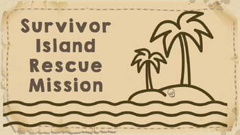 Preview of Survivor Island Rescue Mission Activity! First Week of School!