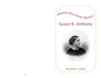 Preview of Susan B. Anthony Biography Guided Reading Book-Women's History Month