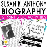 Susan B.  Anthony Biography, Graphic Organizers, Women's H
