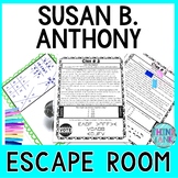 Susan B. Anthony ESCAPE ROOM - Reading Comprehension - Wom