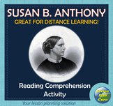 Susan B. Anthony Reading Comprehension Activity | GREAT fo