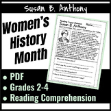 Susan B. Anthony Reading Comprehension Passage/Women's His