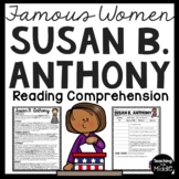 Susan B. Anthony Reading Comprehension Worksheet Famous Wo