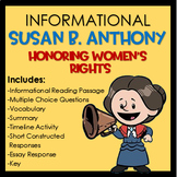 Susan B. Anthony Women's Rights Informational Activity Packet