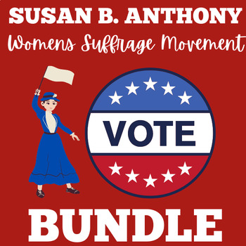 Preview of SUSAN B ANTHONY Activities 2nd 3rd 4th 5th Grade Women's Suffrage History