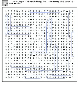 Susan Cooper “The Dark Is Rising” Part 1 - The Finding Vocabulary