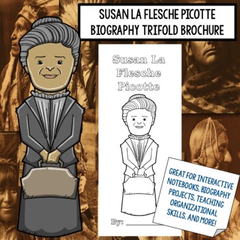 Preview of Susan La Flesche Picotte Biography Trifold Graphic Organizer