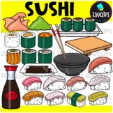 Sushi Clip Art Set {Educlips Clipart}