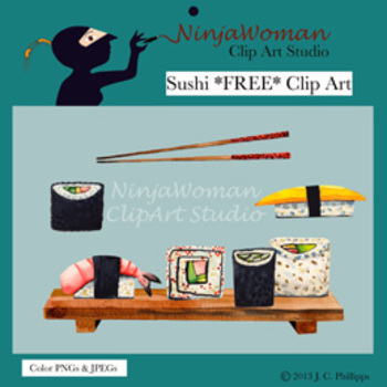 Preview of Sushi *FREE* Clip Art