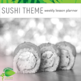 Sushi Theme Weekly Planner