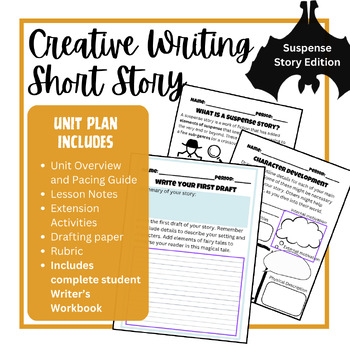 Preview of Suspense Story Writing Unit Plan