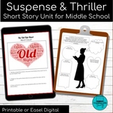 Suspense & Thriller Short Story Unit for Middle School
