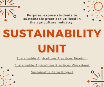 Preview of Sustainability Unit