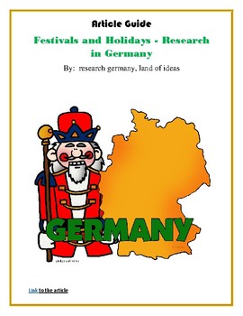 Preview of (EUROPE GEOGRAPHY) Festivals and Holidays - Research in Germany