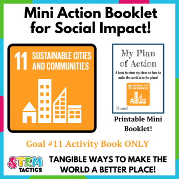 Preview of Sustainable Cities and Communities (SDG 11) Take Action Mini Foldable Booklet