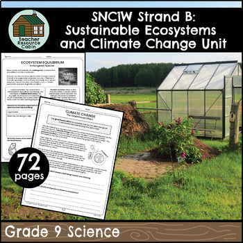 Preview of Sustainable Ecosystems and Climate Change Workbook (Grade 9 Science SNC1W)