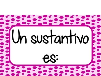 Preview of Sustantivos (NOUNS SPANISH)