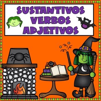 Preview of Sustantivos Verbos Adjetivos | Spanish Grammar Worksheets