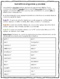 Sustantivos singulares y plurales