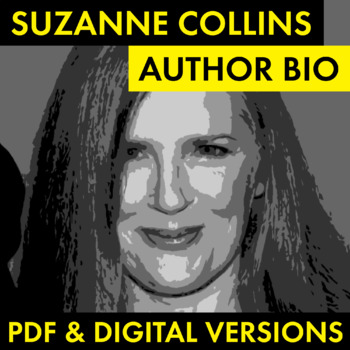 Preview of Suzanne Collins Author Study Worksheet, Biography Activity, PDF & Google Drive