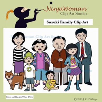 Preview of Suzuki Family Clip Art